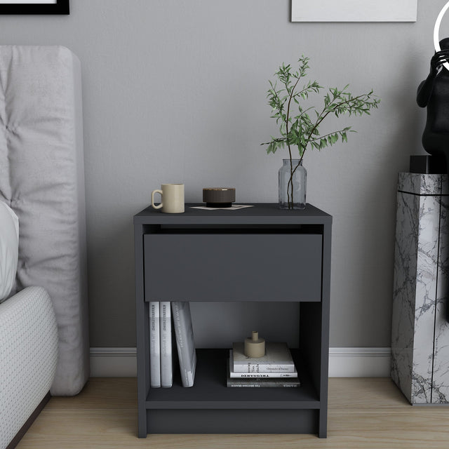 Sheridan bedside table anthracite 44.6 cm Melamine coated furniture panel