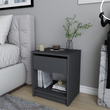 Sheridan bedside table anthracite 44.6 cm Melamine coated furniture panel