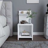 Ullman bedside table white 35.6 x 37.4 x 72 cm Melamine coated wood composite
