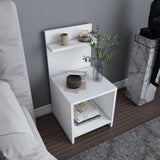 Ullman bedside table white 35.6 x 37.4 x 72 cm Melamine coated wood composite