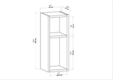 Sault wall shelf white 23.2 cm Melamine coated wood composite