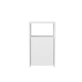 Carlin bedside table white 36 cm Melamine coated wood composite