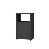 Carlin bedside table anthracite 61.4 cm Melamine-faced wood composite