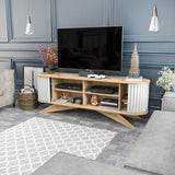 TV Furniture - TV Furniture Stor Saffier White Melamine 180x60x43 cm - Dimehouse