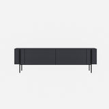 Herman TV cabinet anthracite 160 cm Melamine-faced wood composite