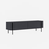 Herman TV cabinet anthracite 160 cm Melamine-faced wood composite