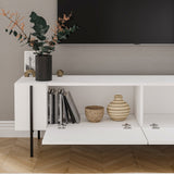 Herman TV cabinet white 160 cm Melamine wood composite