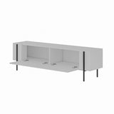 Herman TV cabinet white 160 cm Melamine wood composite