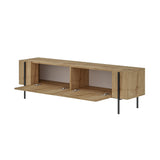 Herman TV cabinet Sapphire oak look 160 cm Melamine-faced wood composite