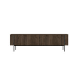 Herman TV cabinet in walnut look 160 cm Melamine-coated wood
