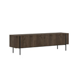 Herman TV cabinet in walnut look 160 cm Melamine-coated wood
