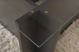 Coffee Tables - Rectangular Modern Coffee Table Vetroni Anthracite - Glass - 105x65 cm - Dimehouse