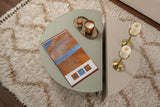 Coffee Tables - Round Coffee Table Ash Green Melamine 90 cm Orin - Dimehouse