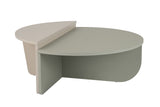 Coffee Tables - Round Coffee Table Ash Green Melamine 90 cm Orin - Dimehouse