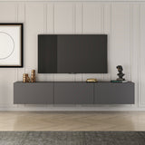 West Wall shelf anthracite 150 cm Melamine-coated wood