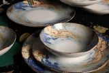 GBSATN24KY4101615 White Blue Gold 100% PORCELAIN