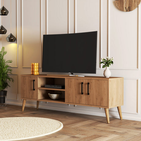 TV Furniture - TV Furniture Exxen Oak Melamine 150x52x34 cm - Dimehouse