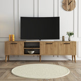 TV Furniture - TV Furniture Exxen Oak Melamine 180x52x35 cm - Dimehouse