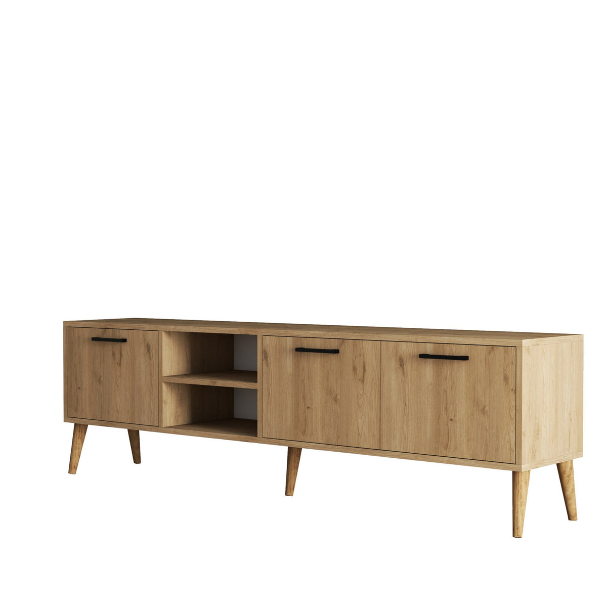TV Furniture - TV Furniture Exxen Oak Melamine 180x52x35 cm - Dimehouse