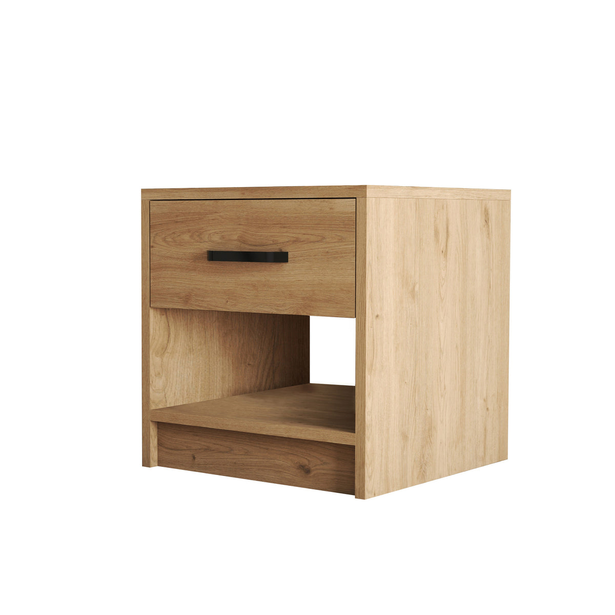 Bedside tables - Bedside table Grande Oak Melamine 52x46.8x45 cm - Dimehouse