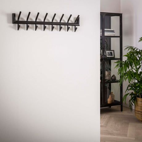 Coat Racks - Coat Rack Kym 2x8 Hooks Matt Dark Gray 78 cm - Dimehouse