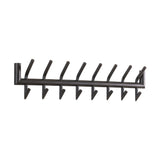 Coat Racks - Coat Rack Kym 2x8 Hooks Matt Dark Gray 78 cm - Dimehouse