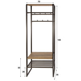 Coat racks - Wardrobe furniture Senna 70 cm Drift brown - Dimehouse