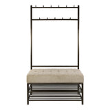 Coat racks - Senna Wardrobe bench Drift brown - Dimehouse