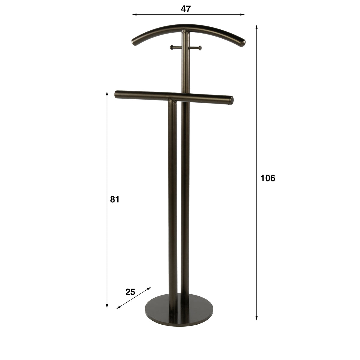 Coat racks - Senna Standing Coat Rack Drift brown - Dimehouse