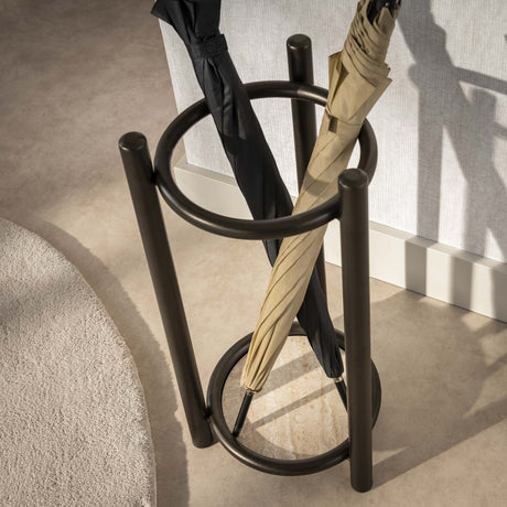 Decorations - Senna Umbrella Stand Round Drift brown - Dimehouse