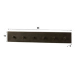 Coat racks - Coat rack Aria 6 hooks Black Bronze colored - Dimehouse