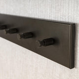 Coat racks - Coat rack Aria 6 hooks Black Bronze colored - Dimehouse