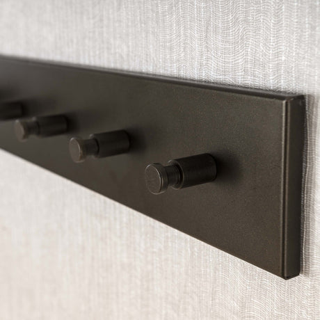 Coat racks - Coat rack Aria 8 hooks Black Bronze colored - Dimehouse