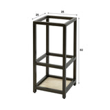 Coat racks - Umbrella stand Aria square Black Bronze colored - Dimehouse