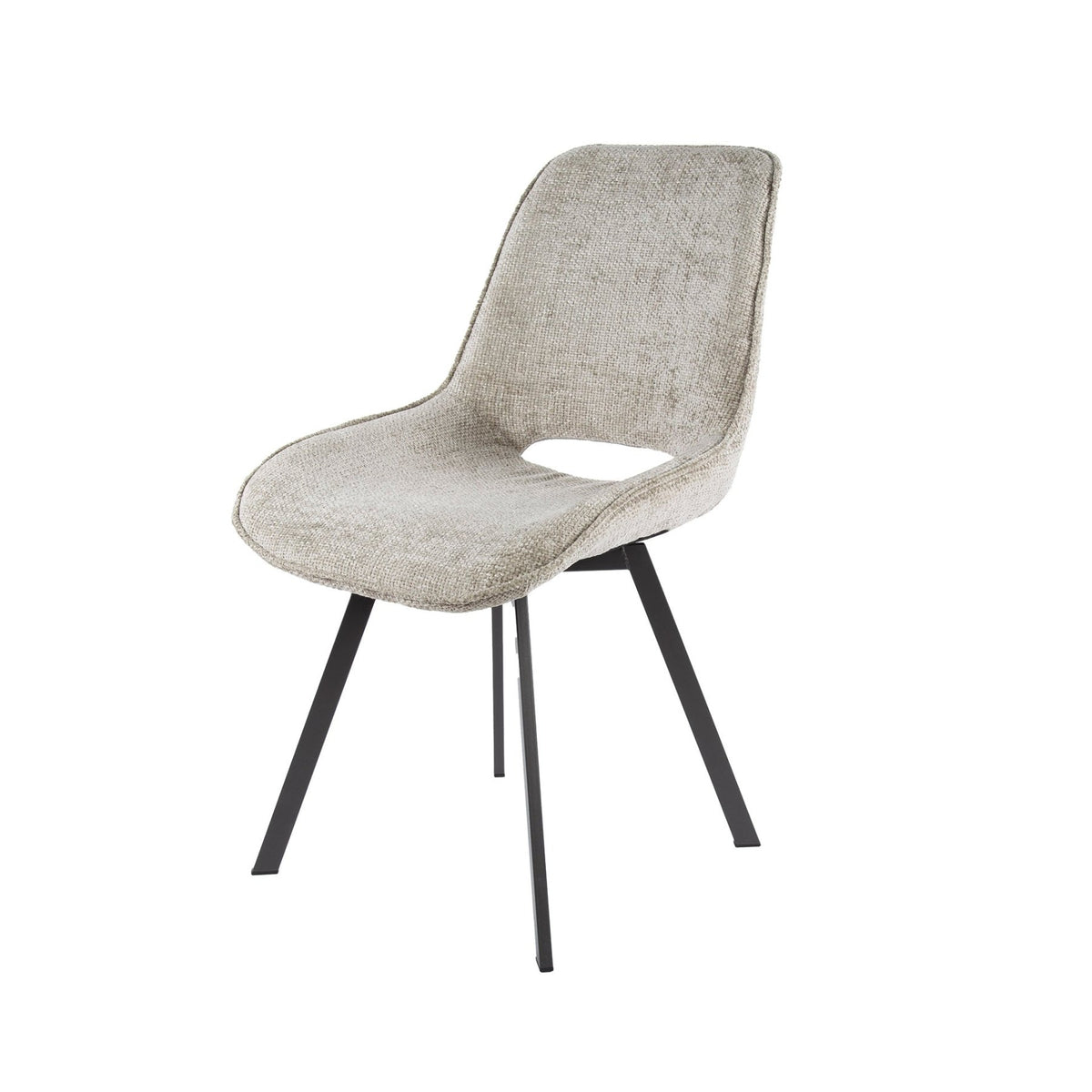 Dining room chairs - Set of 4 dining room chairs Riviera Rich sand swivel - Dimehouse