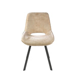 Dining room chairs - Set of 4 Dining room chairs Avero swivel Jaroq sand - Dimehouse