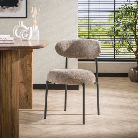 Dining room chairs - Set of 2 dining room chairs Aero Tissee Cargo Sand - Dimehouse