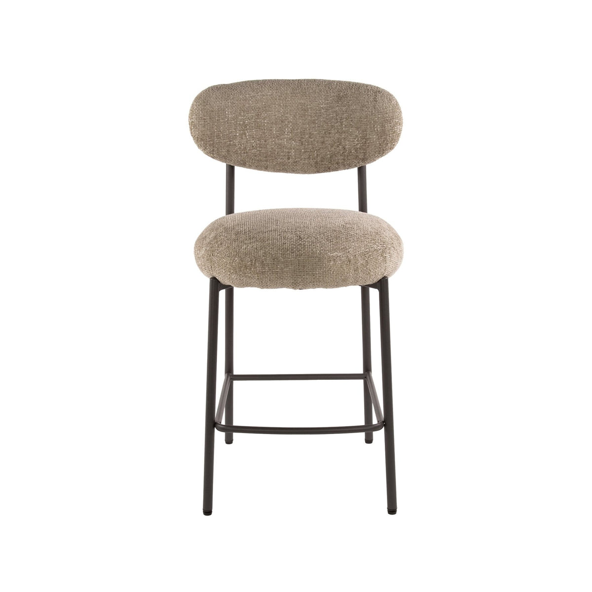 Bar stools - Modern Bar stool Ronda Cargo sand fabric - 67 seat height - Dimehouse