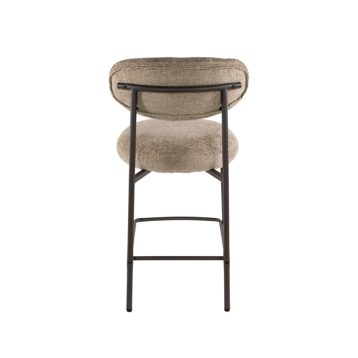 Bar stools - Modern Bar stool Ronda Cargo sand fabric - 67 seat height - Dimehouse