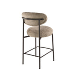 Bar stools - Modern Bar stool Ronda Cargo sand fabric - 67 seat height - Dimehouse