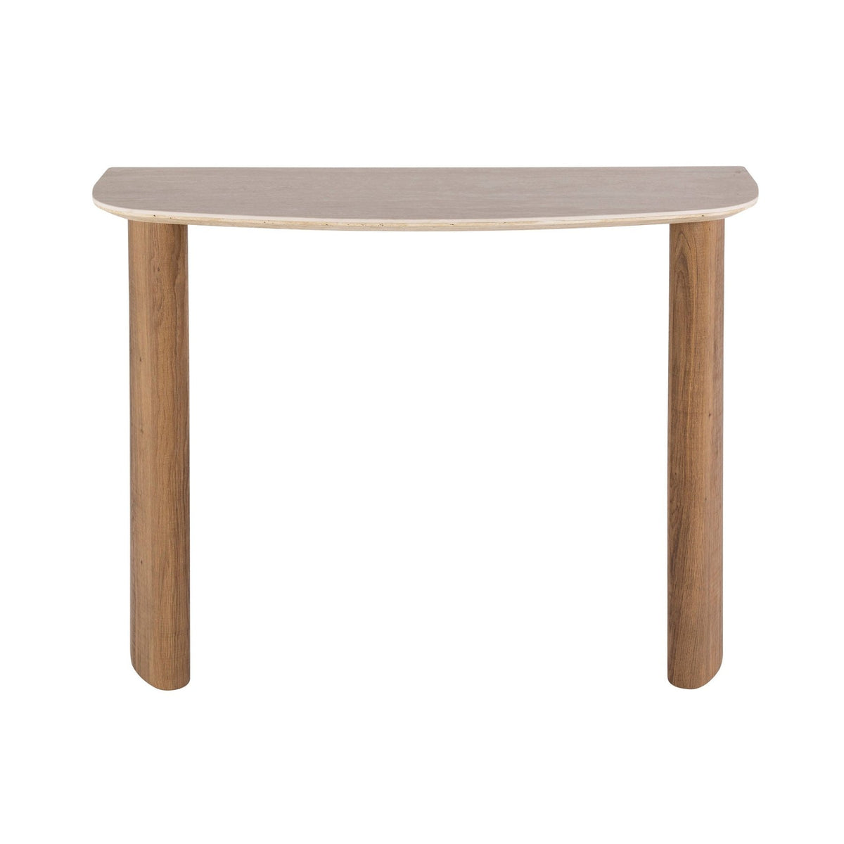 Dressing tables - Dressing table Jimi Curvo Ceramic Travertine 100 cm - Dimehouse