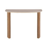 Dressing tables - Dressing table Jimi Curvo Ceramic Travertine 100 cm - Dimehouse