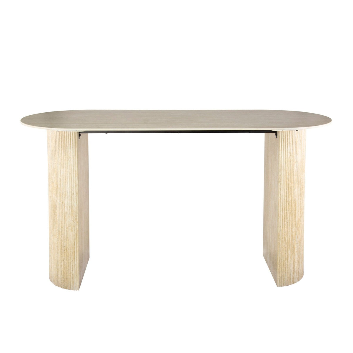 Bar tables - Archon Modern Bar Table Ceramic Travertine 178x70 cm - Dimehouse
