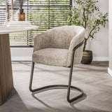 Dining room chairs - Set of 2 dining room chairs Reno Hoven sand fabric - Dimehouse