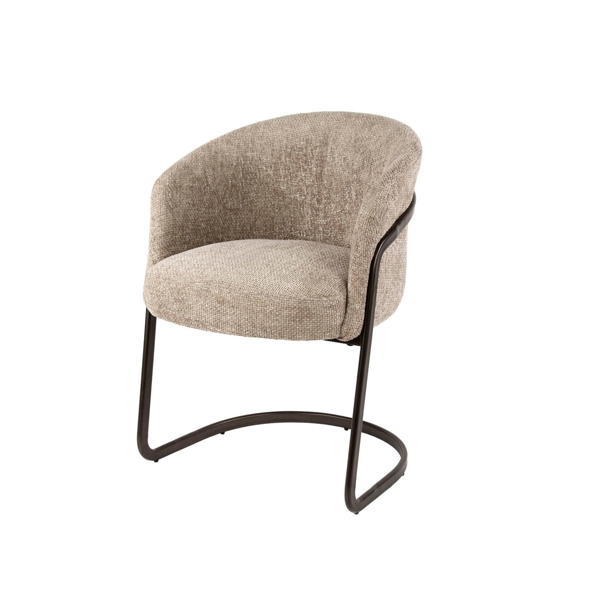 Dining room chairs - Set of 2 dining room chairs Reno Hoven sand fabric - Dimehouse