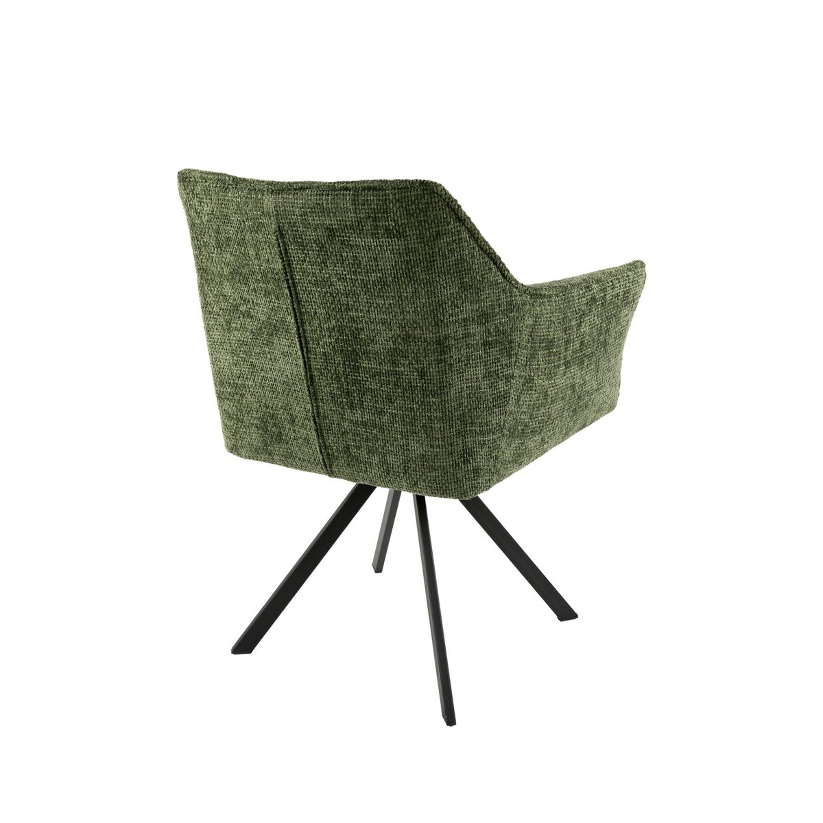 Dining room chairs - Dining room chair Lino Green Rotatable - Dimehouse