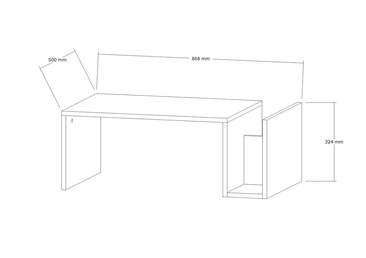 Coffee tables - Coffee table Rectangular Travertine - 87x50 cm - Mebo - Dimehouse