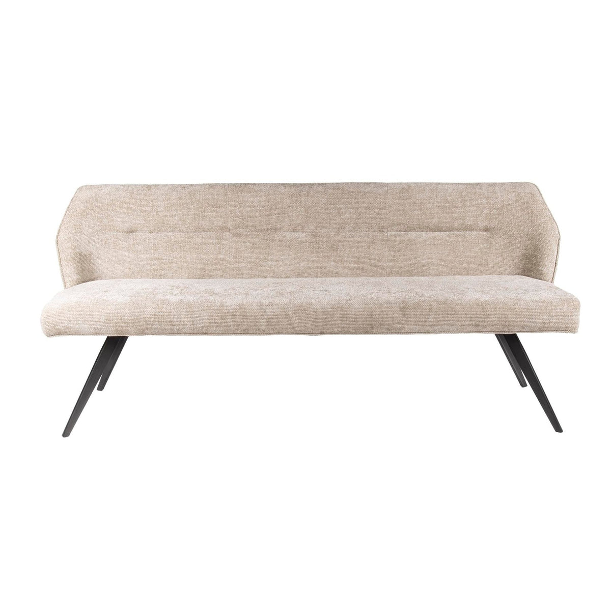 Dining room sofas - Dining room sofa Chia Chenille Fabric Rich Sand 188 cm - Dimehouse