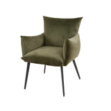 Dining room chairs - Marlow dining room armchair velvet green - Dimehouse