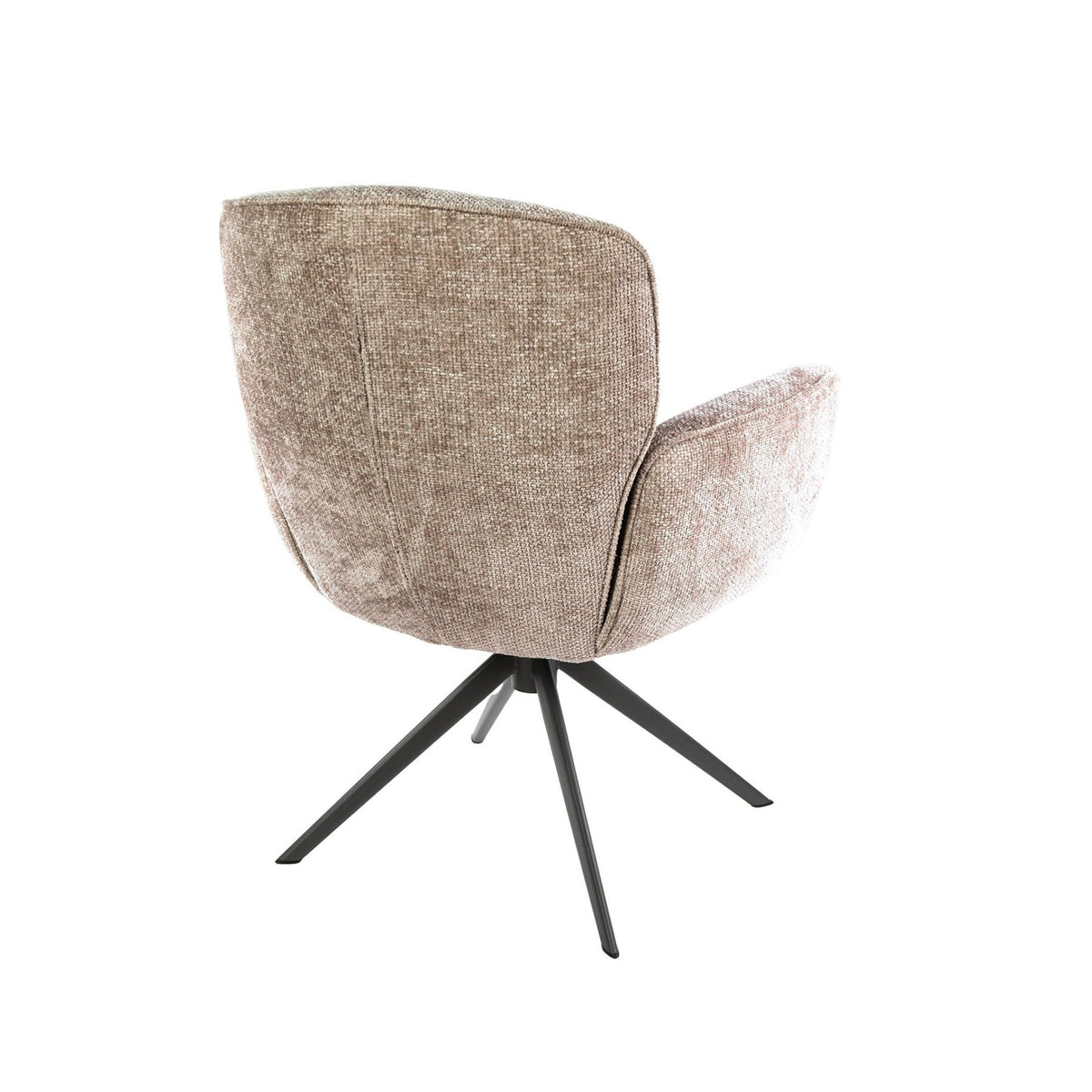 Dining room chairs - Set of 2 dining room chairs Savona swivel Hoven rich sand - Dimehouse